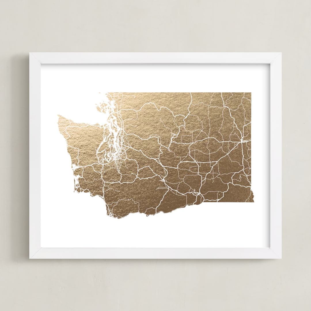 Washington Map- Filled