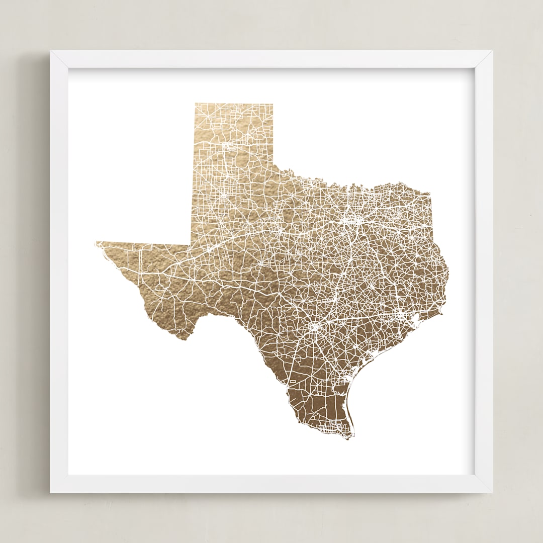Texas Map Filled