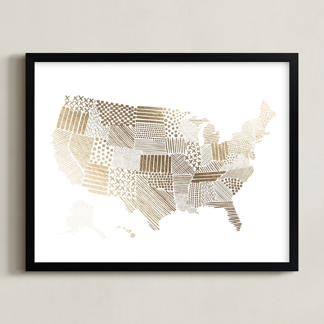 Stylized United States Map
