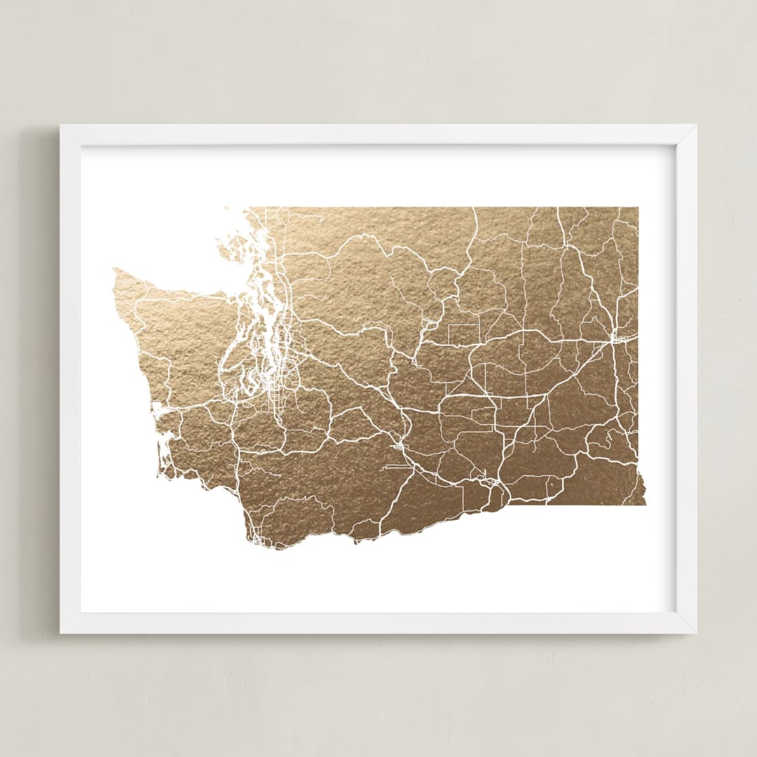 Washington Map- Filled