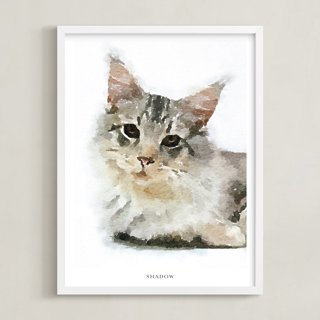 Your Pet: Portrait Custom Text Print