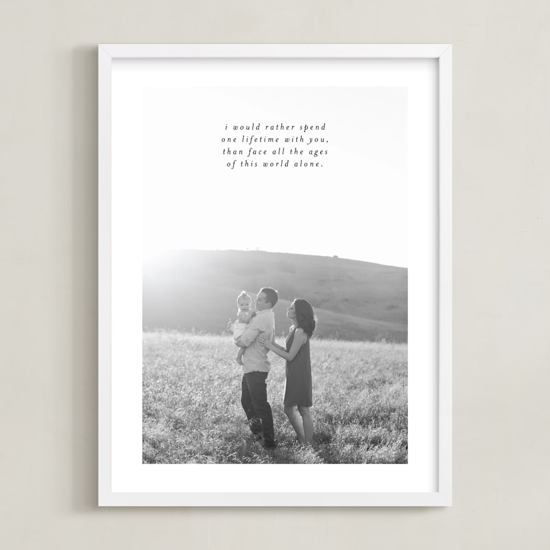 Minimalist Quote Keepsake Portrait