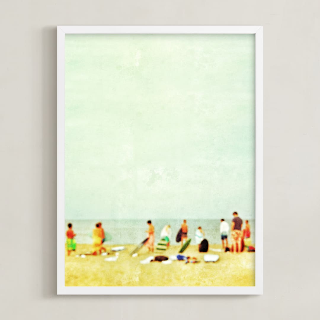 On the beach.