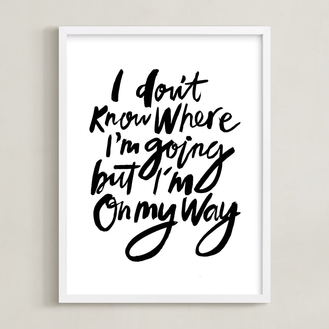 on my way