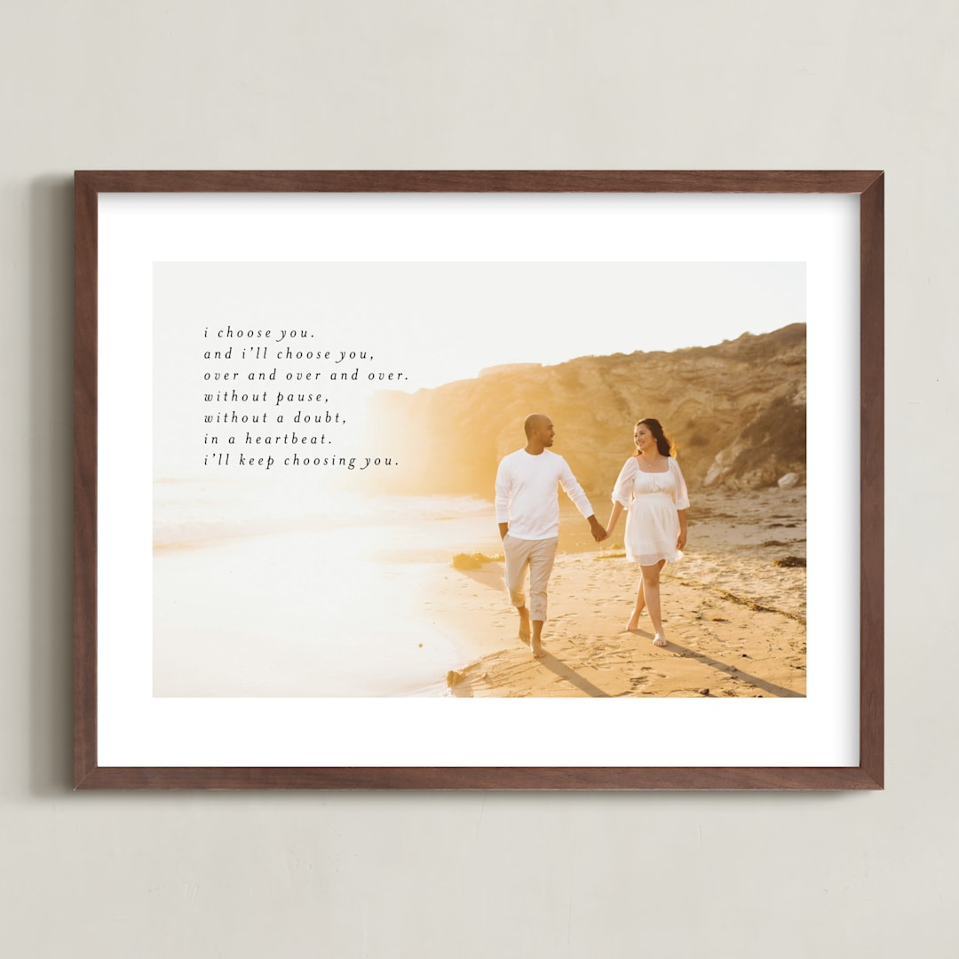Minimalist Quote Keepsake
