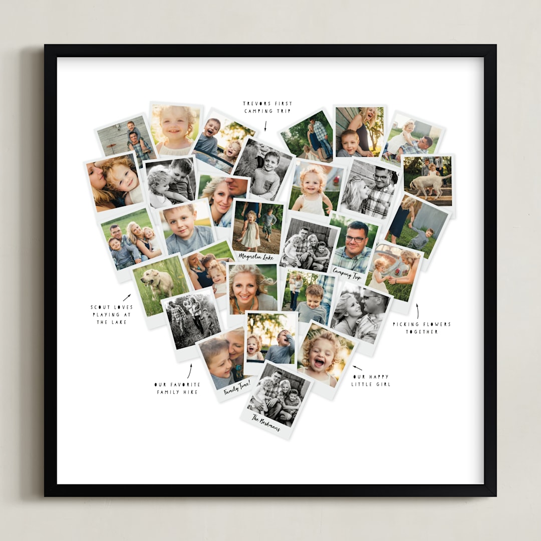 Captioned Heart Snapshot Mix® Photo Art