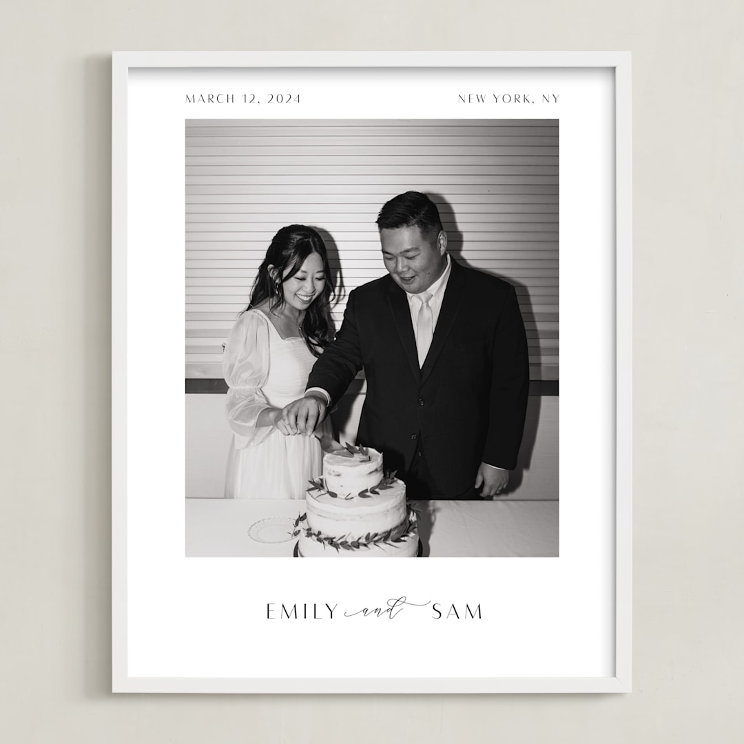 Be There: Portrait Framed Photo