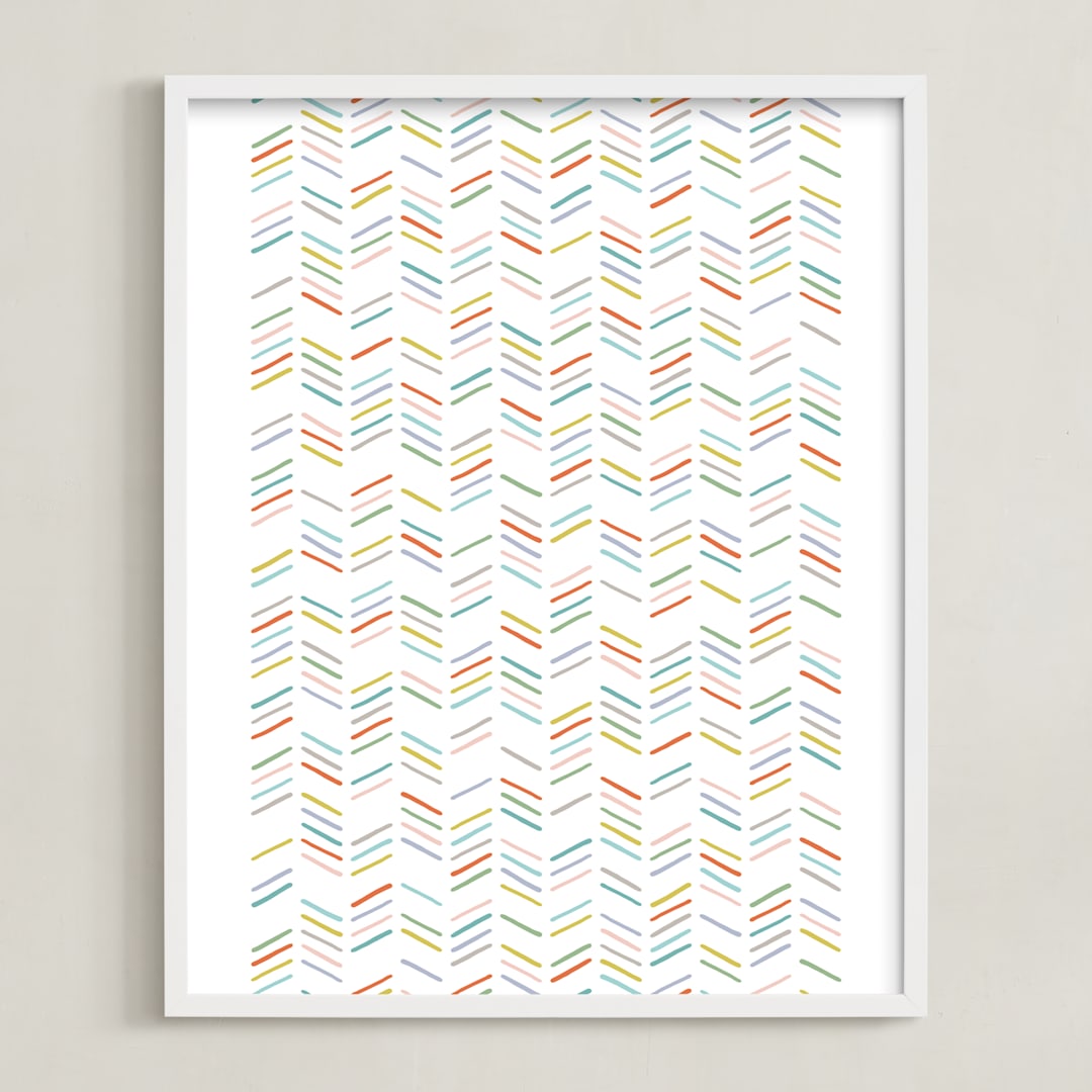 Drawn Herringbone Art