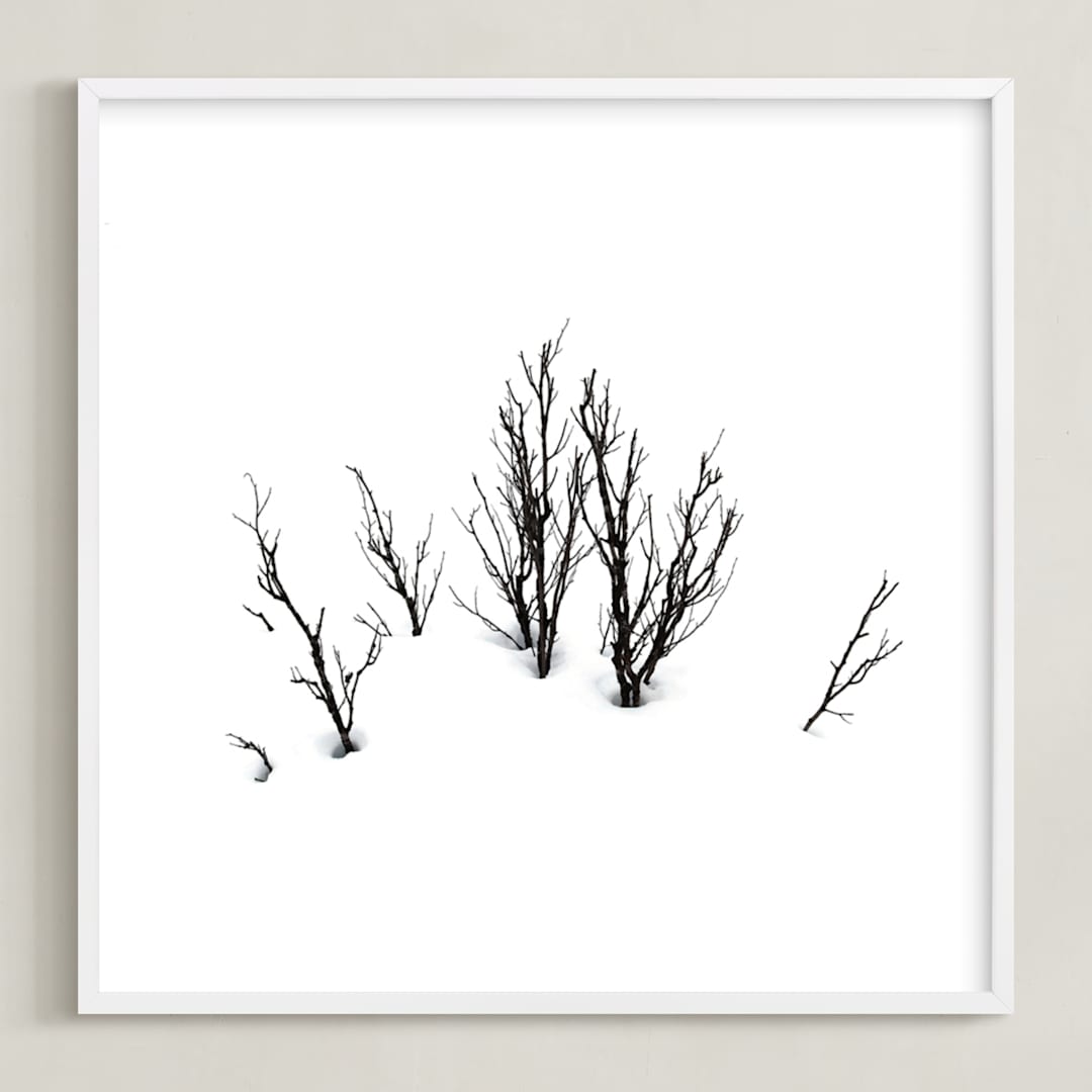 Deep in snow