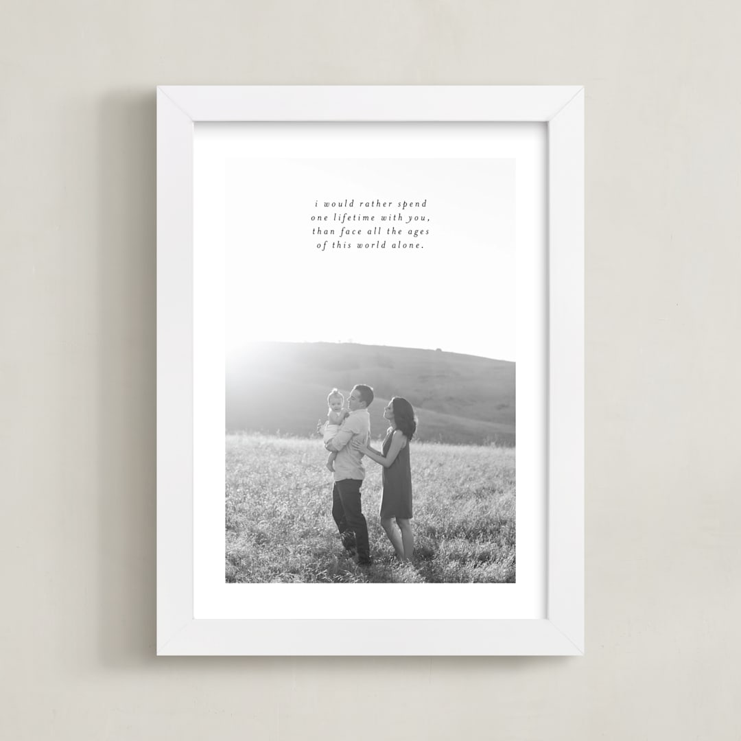 Minimalist Quote Keepsake Portrait