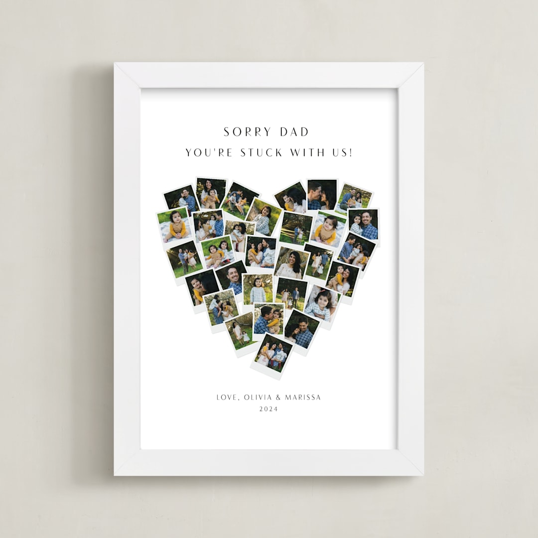 Sorry Dad Heart Snapshot Mix® Photo Art