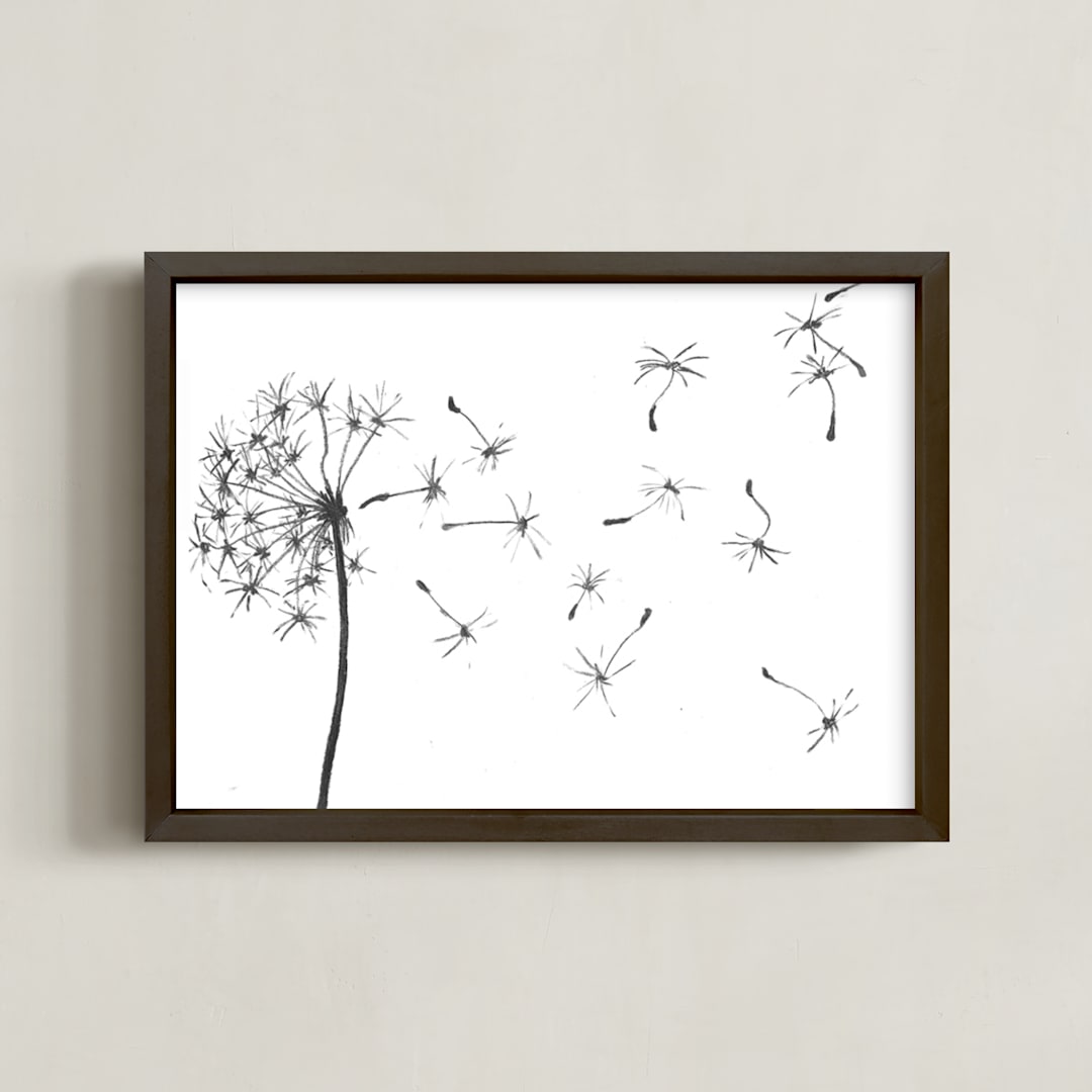 dandelion in charcoal...
