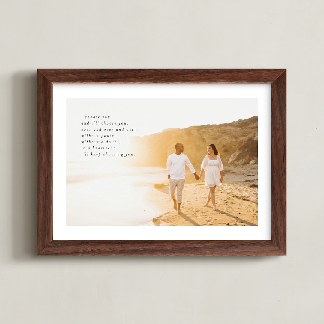 Minimalist Quote Keepsake