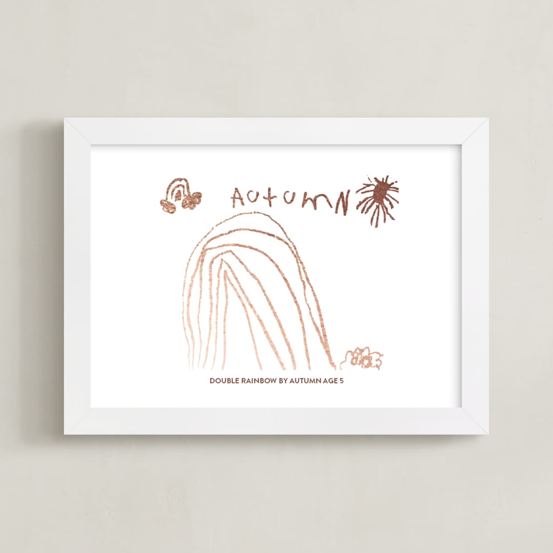 Your Drawing As Foil Art Print