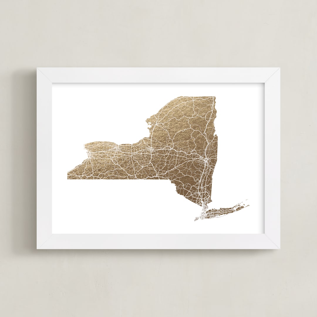 New York Map Filled
