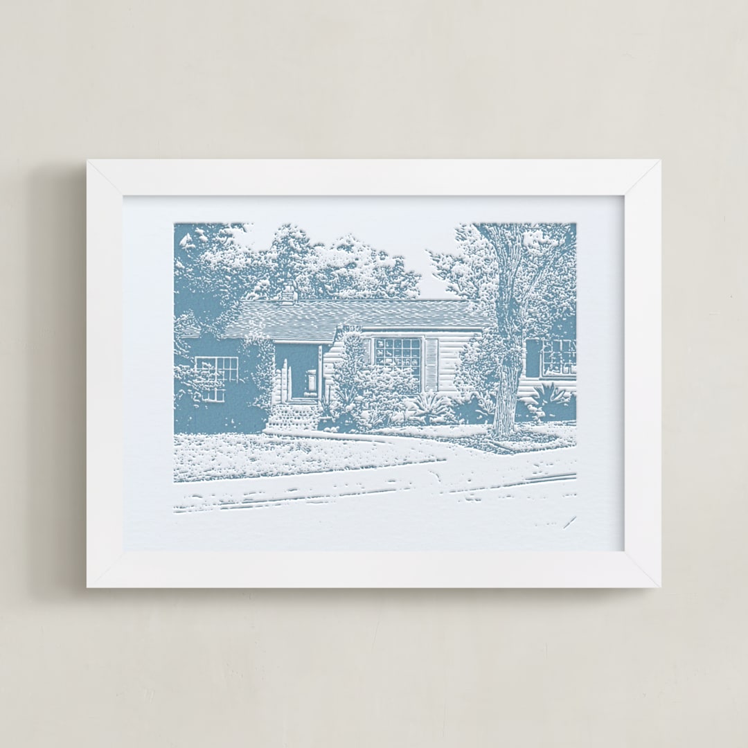 Custom House Letterpress Portrait Art