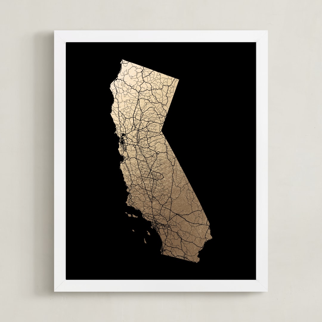 California Map Filled