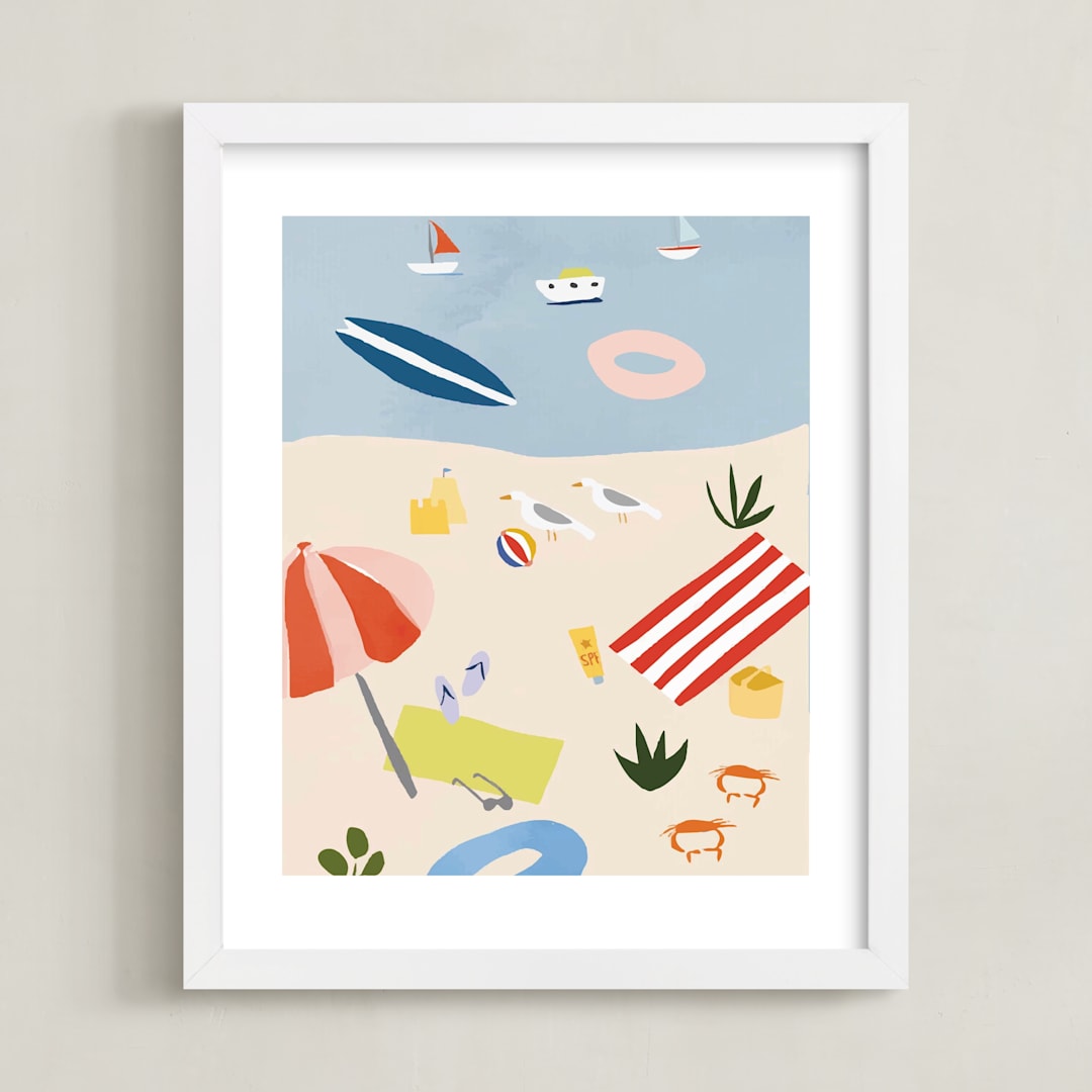 Beach Day Scene