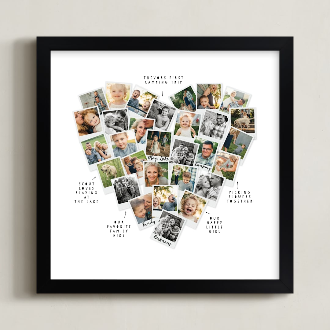 Captioned Heart Snapshot Mix® Photo Art