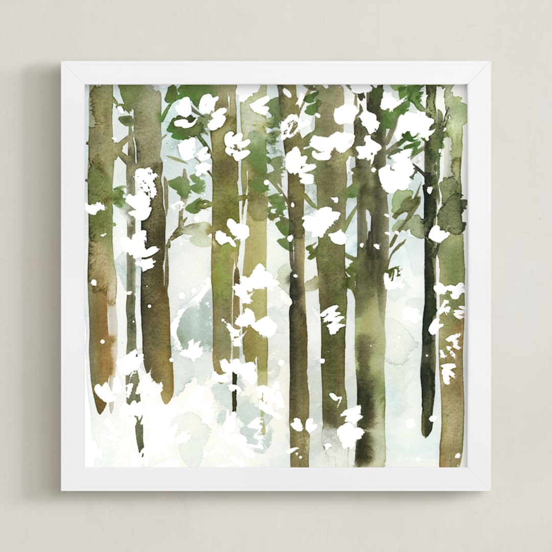 Forest Snow- Square