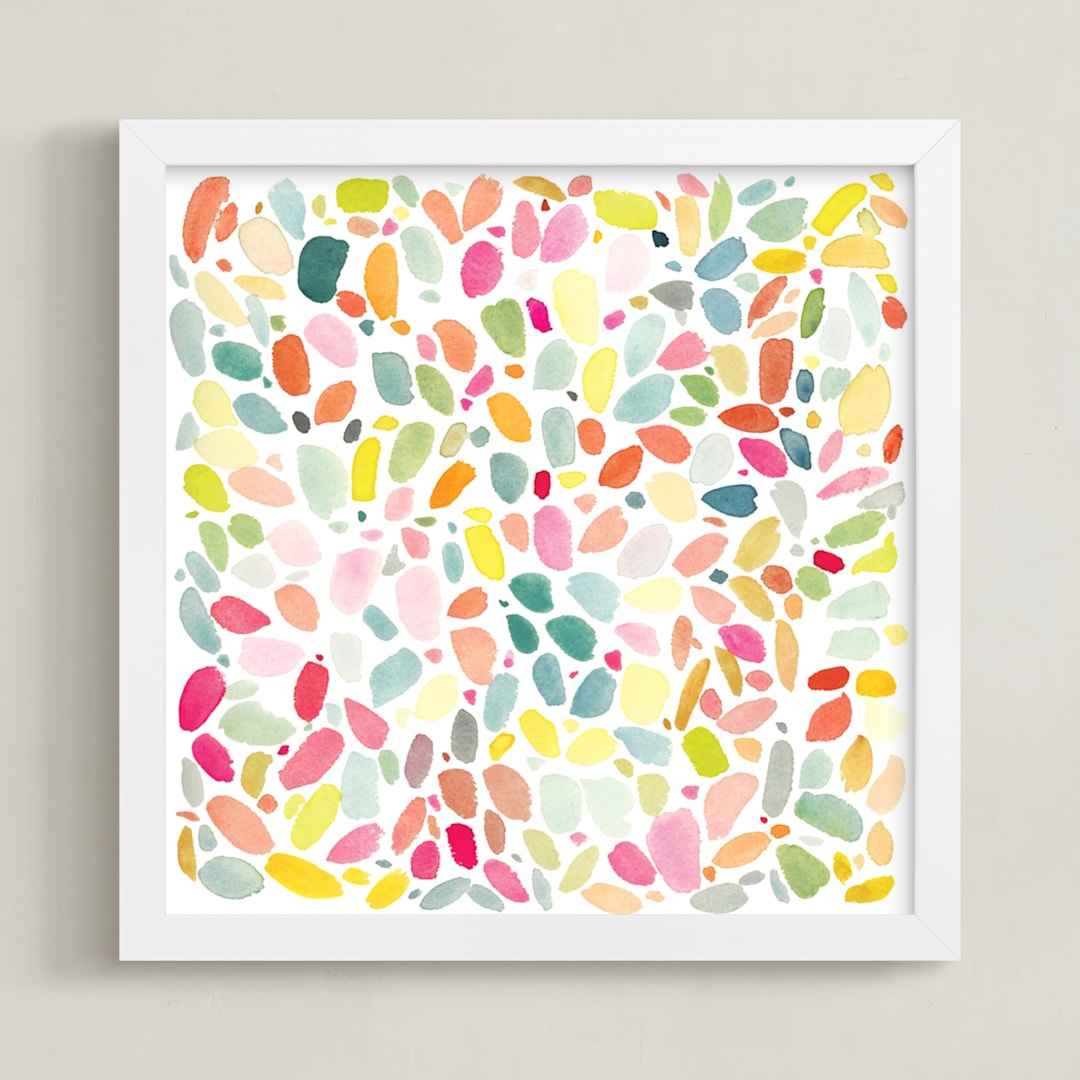 Spots in Coral and Turquoise