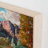 "First Look" - Art Print in Ochre by Jess Franks - Frame Close-up