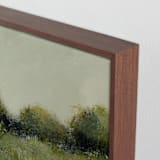 "Margins" - Art Print in Grass by Katie Mulder - Frame Close-up