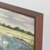 "Dreamy Pond" - Art Print in Lake by Teju Reval - Frame Close-up