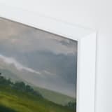 "Broken Clouds" - Art Print in Stormy Green by Stephanie Goos Johnson - Frame Close-up