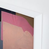 "Pink Lands" - Art Print in Hot Pink by cyrille gulassa - Frame Close-up