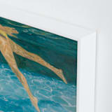 "Submerge II" - Art Print in Underwater Deep Blue by Debra Butler - Frame Close-up