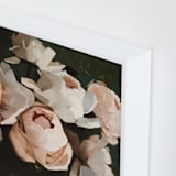 "Popping Peonies" - Art Print in Blush by Rachel Nelson - Frame Close-up