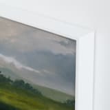 "Broken Clouds" - Art Print in Stormy Green by Stephanie Goos Johnson - Frame Close-up