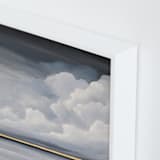 "Quiet Comfort" - Art Print in Slate Grey by Mya Bessette - Frame Close-up