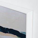 "Moving Mountains II" - Art Print in Dark Sky Blue by Kayla King - Frame Close-up