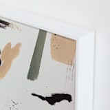"Open Minded" - Art Print in nude blush by Lauren Packard - Frame Close-up
