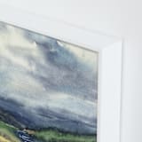 "Cloud Symphony Donegal Ireland" - Art Print in dark sea green by Eva Marion - Frame Close-up