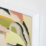 "Field Memories" - Art Print in Strawberry by Eunmee Studio - Frame Close-up