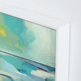 "Crossing Over to Isla" - Art Print in Caribbean Blue by Mya Bessette - Frame Close-up