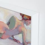"Sunbather" - Art Print in Lilac by sue prue - Frame Close-up