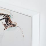"painting of a man" - Art Print in bark by Ramnik Velji - Frame Close-up