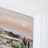 "Arizona Desert Sunset" - Art Print in Dusty Rose by Shina Choi - Frame Close-up