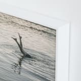 "nightswimming" - Art Print in Mist by Sara Hicks Malone - Frame Close-up