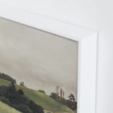 "Peaceful Vines" - Art Print in warm sky by Amanda Phelps - Frame Close-up