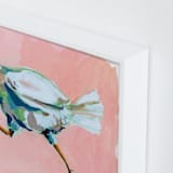 "Chicken Run" - Art Print in blossom by Betty Hatchett - Frame Close-up