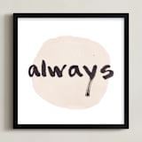 "Love Always" - Art Print in blush by Qing Ji - Framed