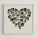 "Heart Snapshot Mix® Hues Photo Art" - Framed Photo in Warm Grey by Minted - Framed