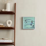"Waiting, Malibu 2012" - Art Print in Ocean Blue by Annie Seaton - In a Room