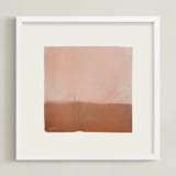 "Quatrain 3" - Art Print in Cranberry by Kamala Nahas - Framed
