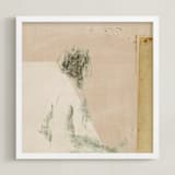"Morning Light" - Art Print in neutral glow by Debra Pruskowski - Framed